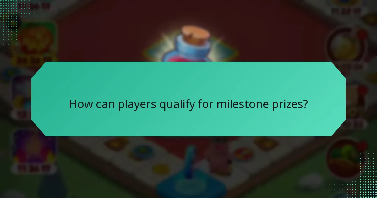 How can players qualify for milestone prizes?