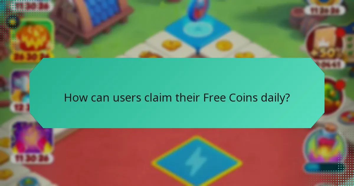 How can users claim their Free Coins daily?