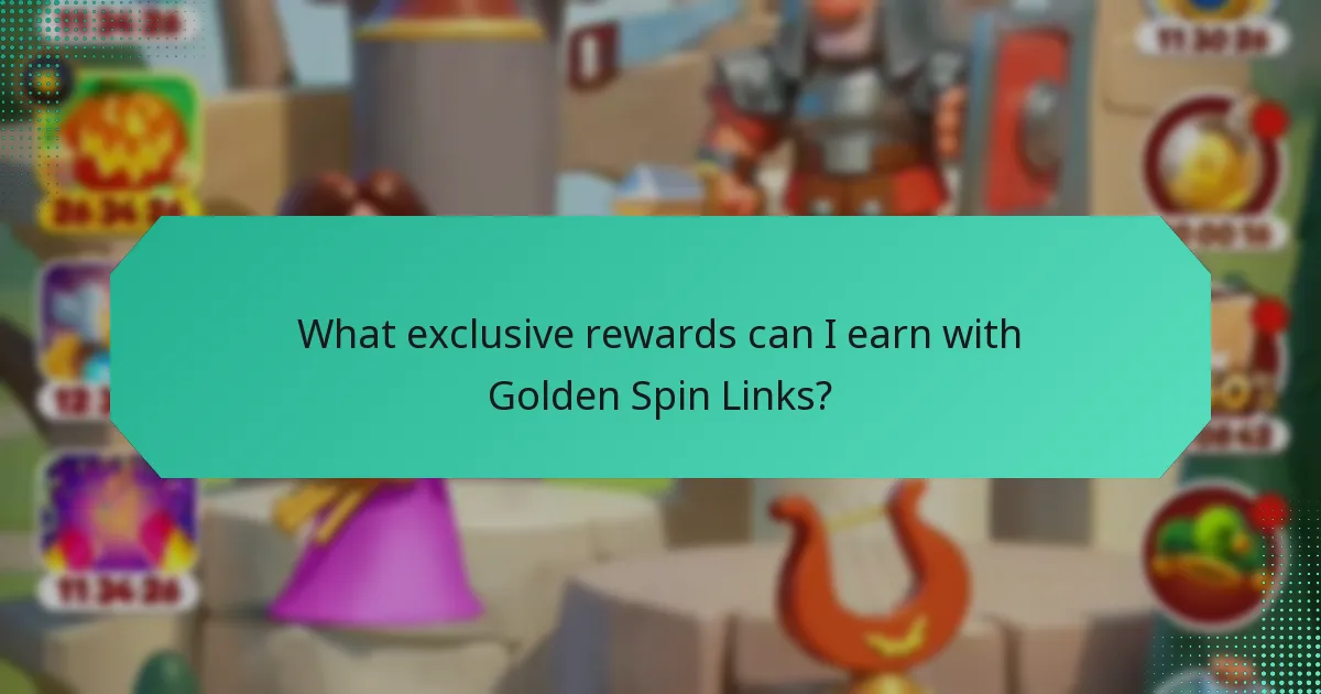 What exclusive rewards can I earn with Golden Spin Links?