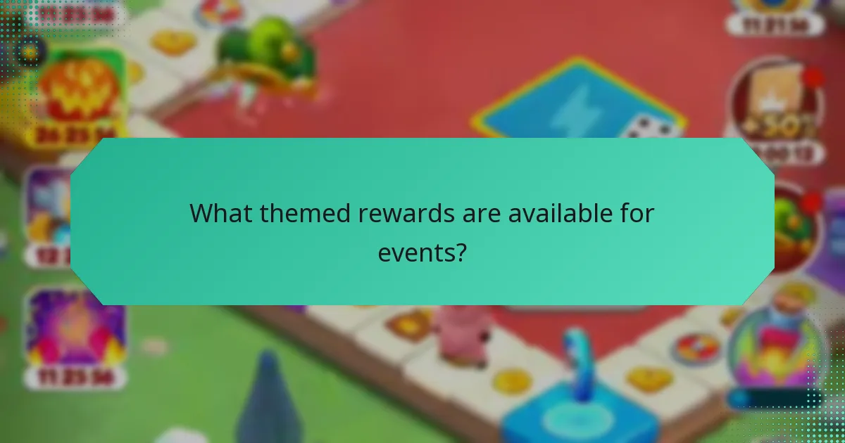 What themed rewards are available for events?
